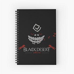 Black desert offline funny design Spiral Notebook