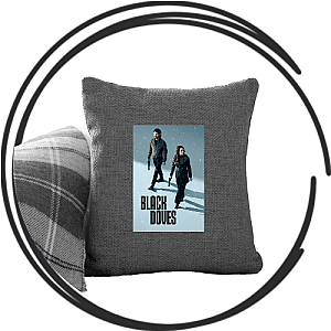 Black Doves Pillows Cover
