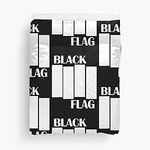 Black Flag America Rock Bands Music Black Retro Vintage Duvet Cover