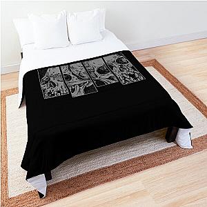 Skull black flag logo Comforter