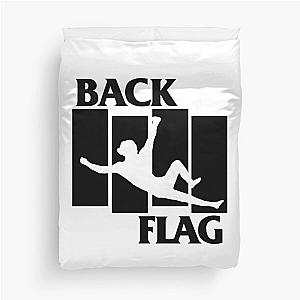 Back Flag Black Logo Duvet Cover