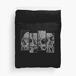 Skull black flag logo Duvet Cover