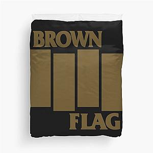 Brown Flag Duvet Cover