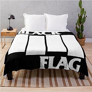 white black flag 2020 siangminggu Throw Blanket