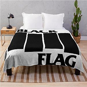 black white flag 2020 siangminggu Throw Blanket