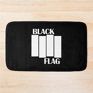 Black Flag America Rock Bands Music Black Retro Vintage Bath Mat