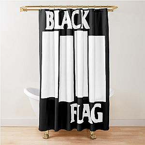 white black flag 2020 siangminggu Shower Curtain