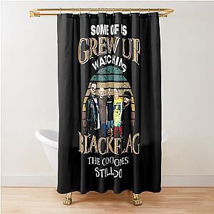 Black art members flag gift Shower Curtain