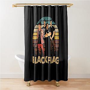 Vintage Black art members flag gift Shower Curtain