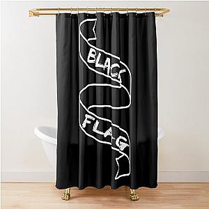 Black Flag Shower Curtain