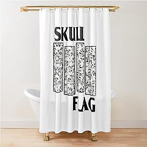 SKULL FLAG Shower Curtain