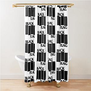 Black Flag Shower Curtain