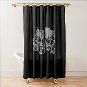 Skull black flag logo Shower Curtain