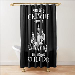 Some of us grew up Black art members flag gift Shower Curtain