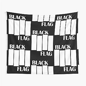 Black Flag America Rock Bands Music Black Retro Vintage Tapestry