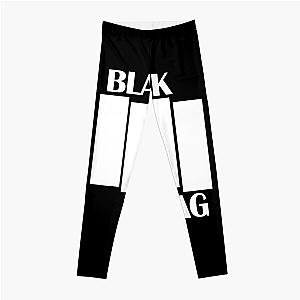 Black Flag America Rock Bands Music Black Retro Vintage Leggings