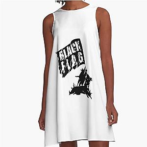 Black Flag Band A-Line Dress