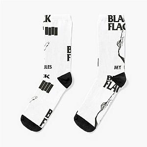 The Great Music Rock Metal Black Flag Band ivelhaf Socks