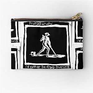 Flag Burning Propagandhi Zipper Pouch