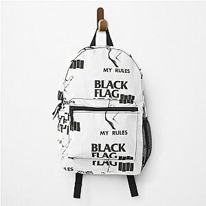 The Great Music Rock Metal Black Flag Band ivelhaf Backpack