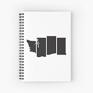 Black Flag - Washington State Spiral Notebook