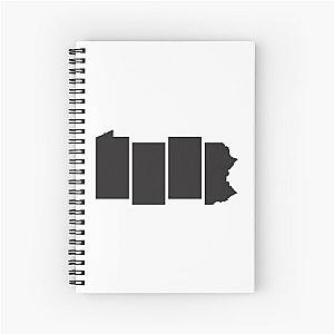 Black Flag - Pennsylvania State Spiral Notebook