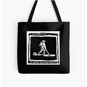 Flag Burning Propagandhi All Over Print Tote Bag