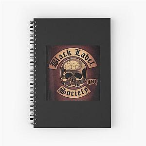 black labels black labels society logo Spiral Notebook