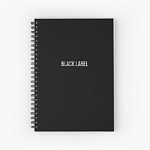 Black label Spiral Notebook