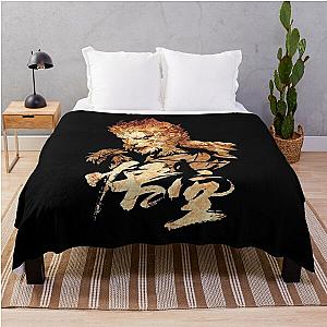 Black Myth King Throw Blanket