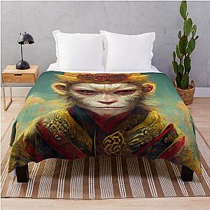 sun wukong the monkey king  Throw Blanket