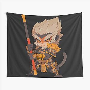 Black Myth Wukong Chibi Fanart Tapestry