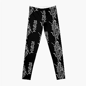 Sun Wukong Monkey King Chinese Characters Letters Classic  Leggings