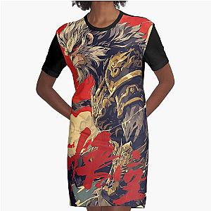 Black Myth Wukong Art Graphic T-Shirt Dress