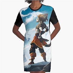 Sun Wukong Graphic T-Shirt Dress