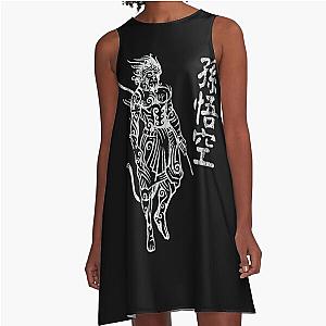 Sun Wukong Monkey King Chinese Characters Letters Classic  A-Line Dress