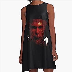 Black myth wukong inferno Classic 		 A-Line Dress