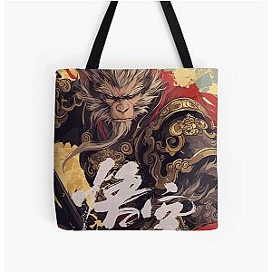 Black Myth Wukong Art All Over Print Tote Bag