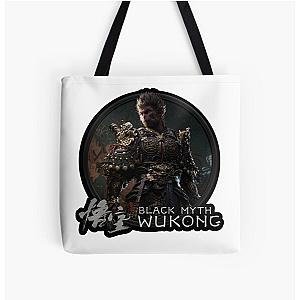 BLACK MYTH WUKONG LOGO (SUN WUKONG  THE MONKEY KING JOURNEY TO THE WEST SOULSLIKE RPG ACTION GAME) All Over Print Tote Bag