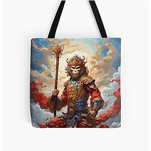 Legendary Asian Chinese Monkey King Sun Wukong All Over Print Tote Bag