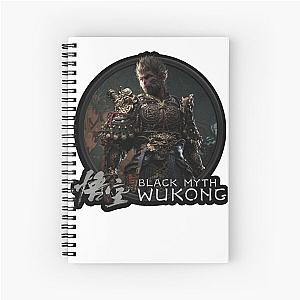 BLACK MYTH WUKONG LOGO (SUN WUKONG  THE MONKEY KING JOURNEY TO THE WEST SOULSLIKE RPG ACTION GAME) Spiral Notebook