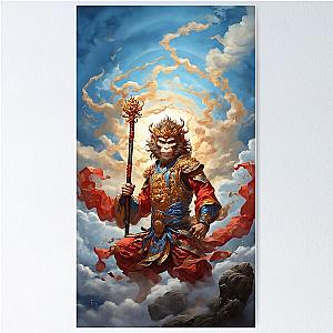 Legendary Asian Chinese Monkey King Sun Wukong Poster