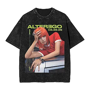 Blackpink T-shirts - LISA Alter Ego 2025 Oversized Washed T Shirt