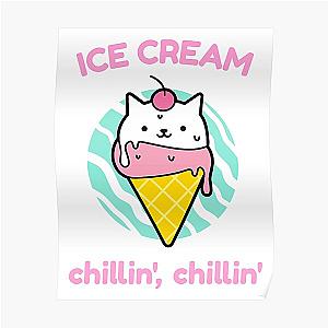 Blackpink Posters - BLACKPINK Ice Cream Chillin Chillin Poster RB0408