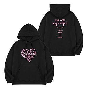 Black Pink Hoodies - New! Are You Born Pink Pullover Hoodie
