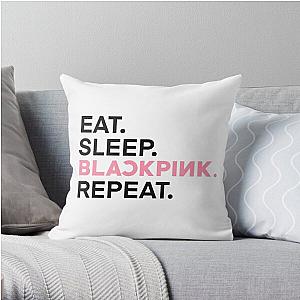 Blackpink Pillows - Eat Sleep Blackpink Repeat Blackpink Throw Pillow Cover RB0408