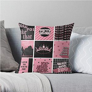 Blackpink Pillows - BLACKPINK THE ALBUM Pattern Throw Pillow RB0408