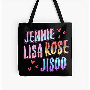 Blackpink Bags - Blackpink name All Over Print Tote Bag RB0408