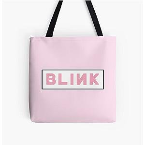 Blackpink Bags - BLINK LOGO (pink)  All Over Print Tote Bag RB0408