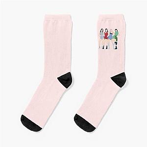 Blackpink Socks - The Show Outfits Jisoo, Jennie, Rosé, &amp; Lisa End Pose Socks RB0408